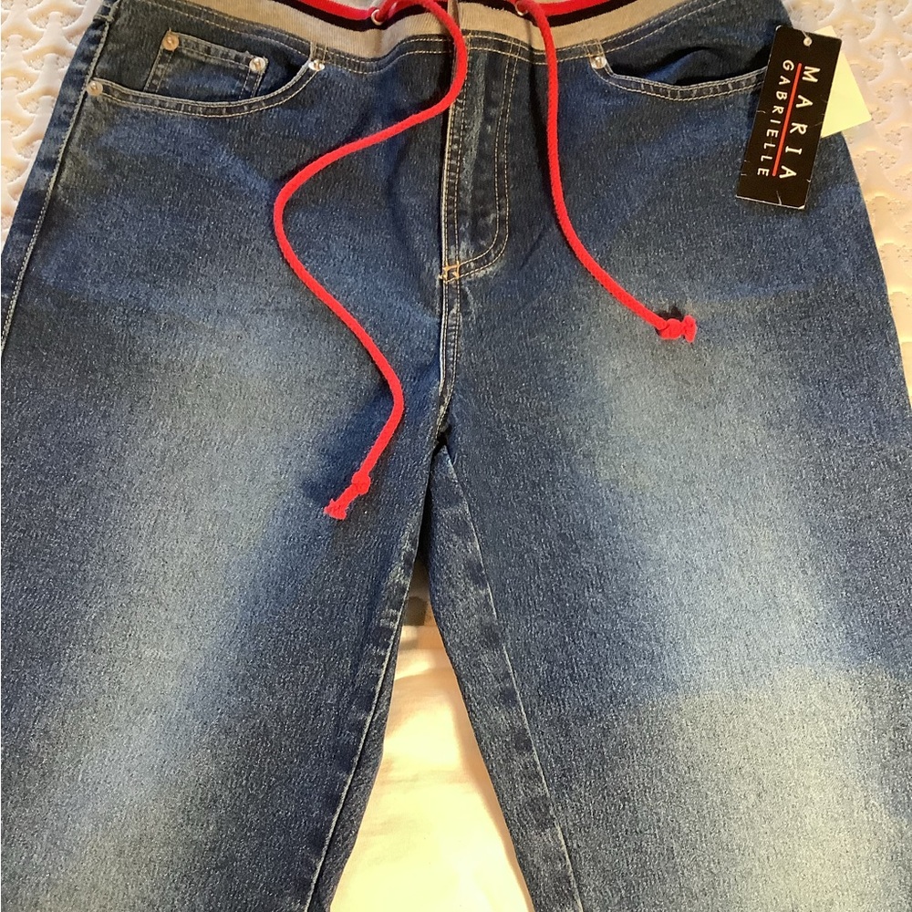 Maria Gabrielle Bootcut Jeans with Drawstring - Picture 5 of 7
